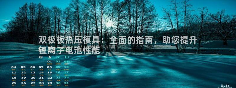 emc易赔：双极板热压模具：全面的指南，助您提升
锂离子