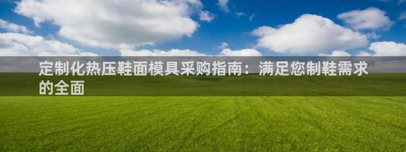 易倍申生产厂家：定制化热压鞋面模具采购指南：满足您制鞋需