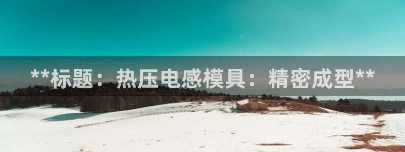 易倍单词app官网：**标题：热压电感模具：精密成型**
