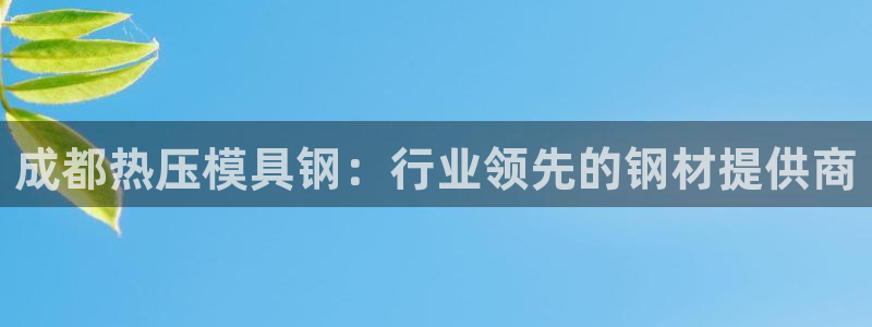 杭州易倍达：成都热压模具钢：行业领先的钢材提供商